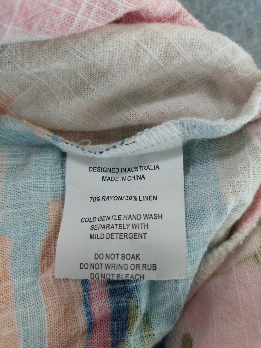 Paper Heart Tropical Linen Blend Beach Shorts Sz L - Picture 8 of 9